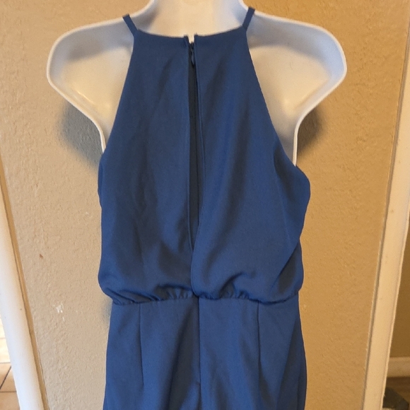 Banana Republic Blue Halter Sheath Dress - Picture 2 of 7